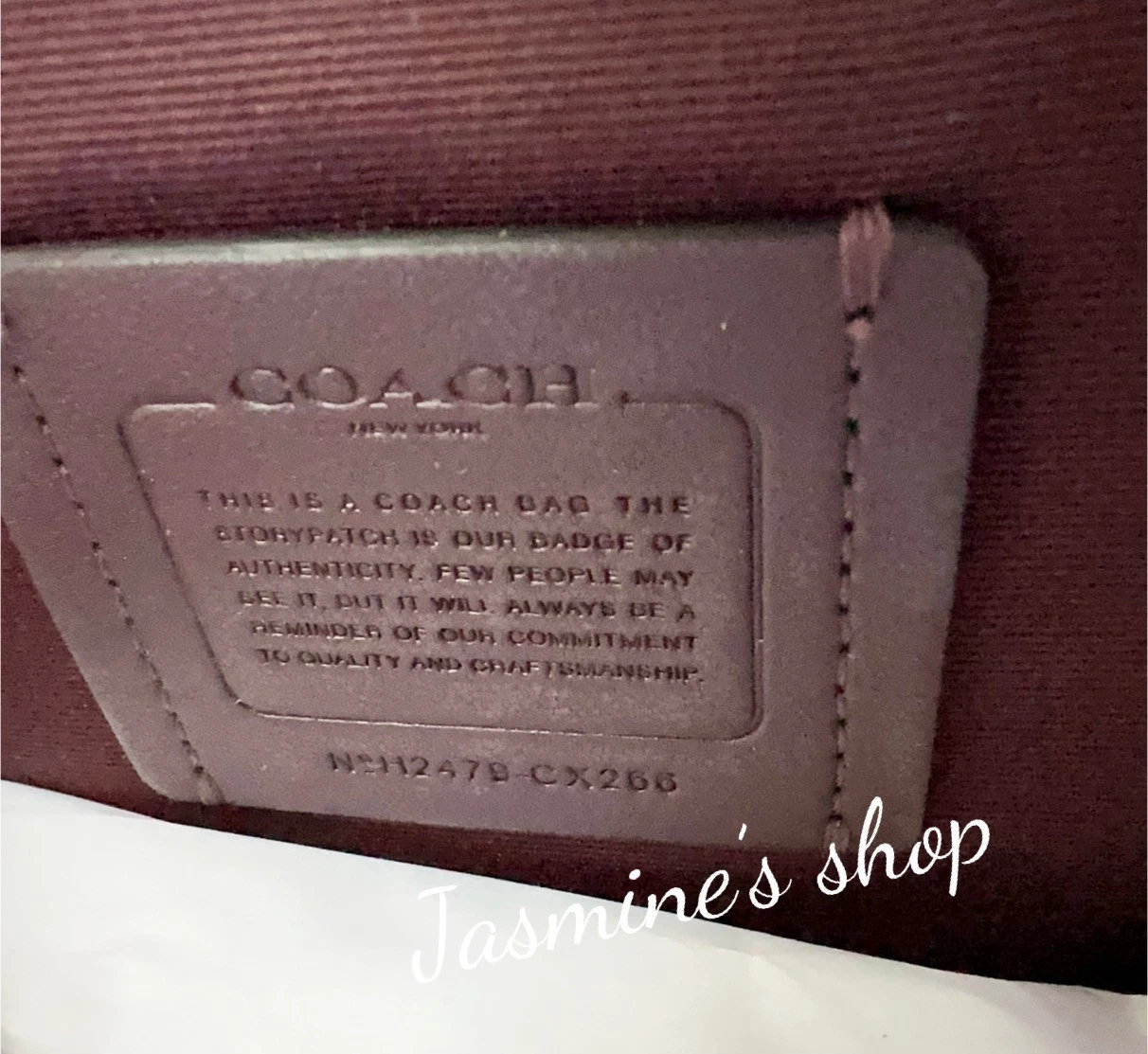 Borsa Coach Nina piccola nuova con etichetta con rivetti firmati CX266 nera