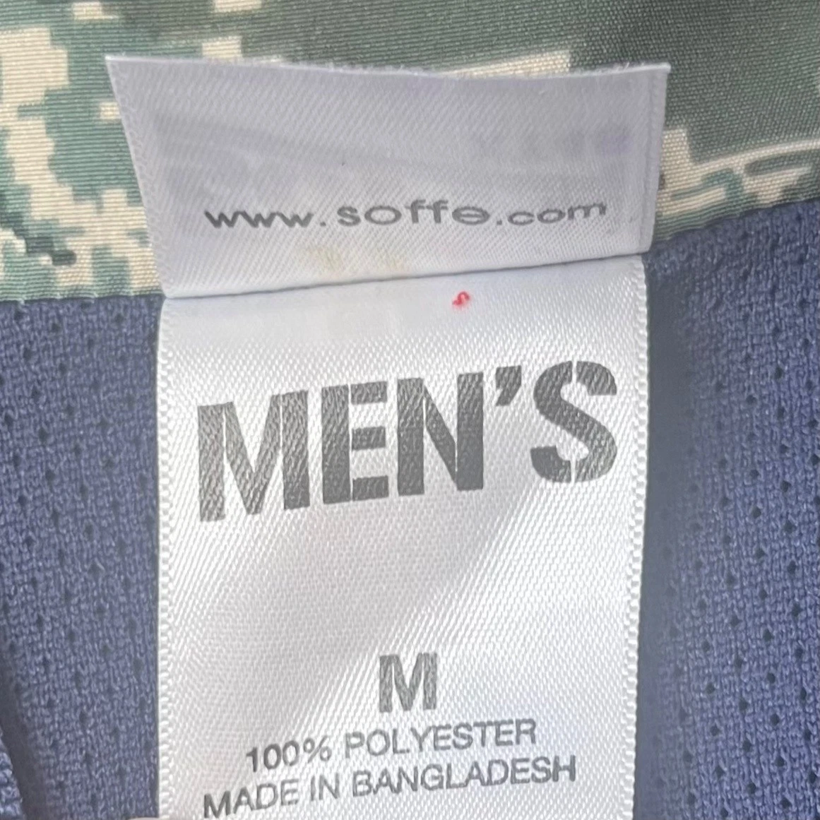 Soffe XT46 Zipper Jacket Mens Medium Blue New Camo Extreme Training - product detail image 9