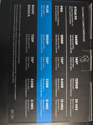 Sylvania Roadsight Plus 1080P HD With 16 GB Memeory Card - Zdjęcie 4 z 4