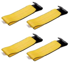 4PK 4"x11" Replacement Fixed End Tie Down Strap w/Flat Hook & Bolt Loop 5400 lbs