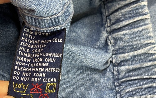 Vintage Tommy Hilfiger Denim Jacket Harrington 90s Crest Logo Full Zip Men Sz L by Tommy Hilfiger, Size L, $55.99 - Photo 6