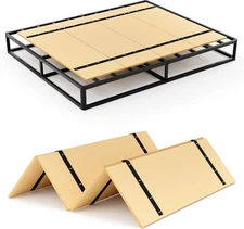 For Full Size (64"X57") Bed Slats, Foldable Box Spring, No Assembly Required,