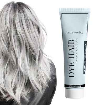 Gray Hair Color Silver Toner For Hair 100ml Long-lasting Glossy Enjoyment