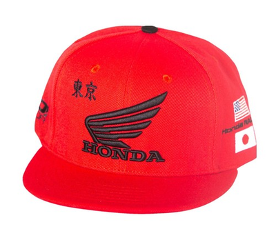 #ad Honda Factory Design Snapback Hat Red D#x27;COR Visuals $39.95
