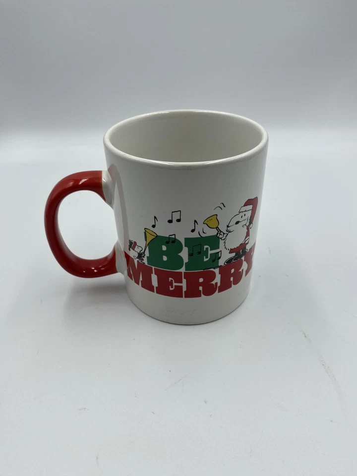 Peanuts Snoopy und Woodstock Tasse "Be Merry" - Bild 2 von 3