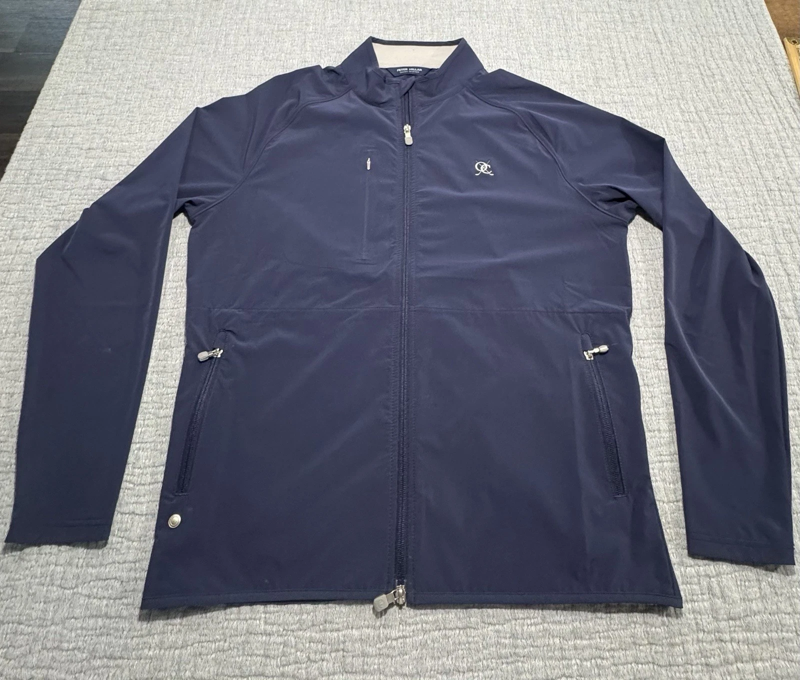 VETEMENTS Giacca Peter Millar Crown Artigianale Full Zip L Navy Flex Adapt Oldlier Coll