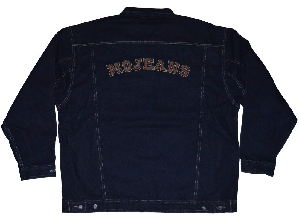 VINTAGE MOJEANS DENIM JACKET MAURICE MALONE LEATHER PATCH | eBay