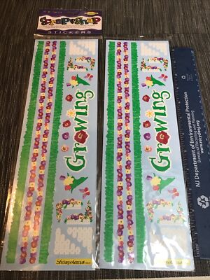 Flowers Grass Spring SCRAPBOOKING Stickers Corner & Borders Stickopotamus New