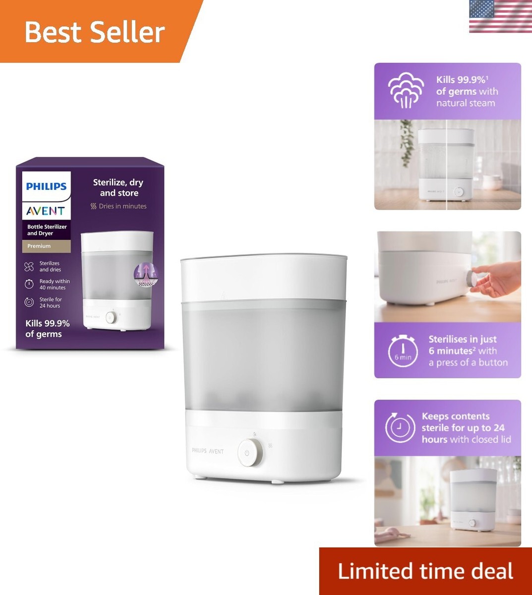 Breast Pump Best Bottle Sterilizer And Dryer 2019 Philips Premium Baby  Bottle Sterilizer With Dryer, /00