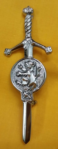 Scottish Kilt Pin Various Design Chrome/Highland Kilt Pins Metal 4''/Pin Brooch - Picture 12 of 36