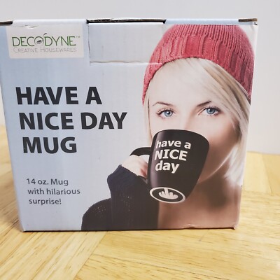 Have a Nice Day Funny Coffee Mug, Funny White Elephant Gifts for Adults, Gag Gif