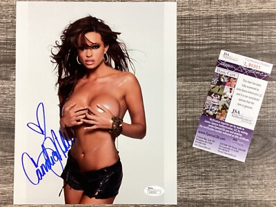 (SSG) Hot & Sexy CANDICE MICHELLE Signed 8X10 Photo ''WWE - Smackdown'' - JSA COA