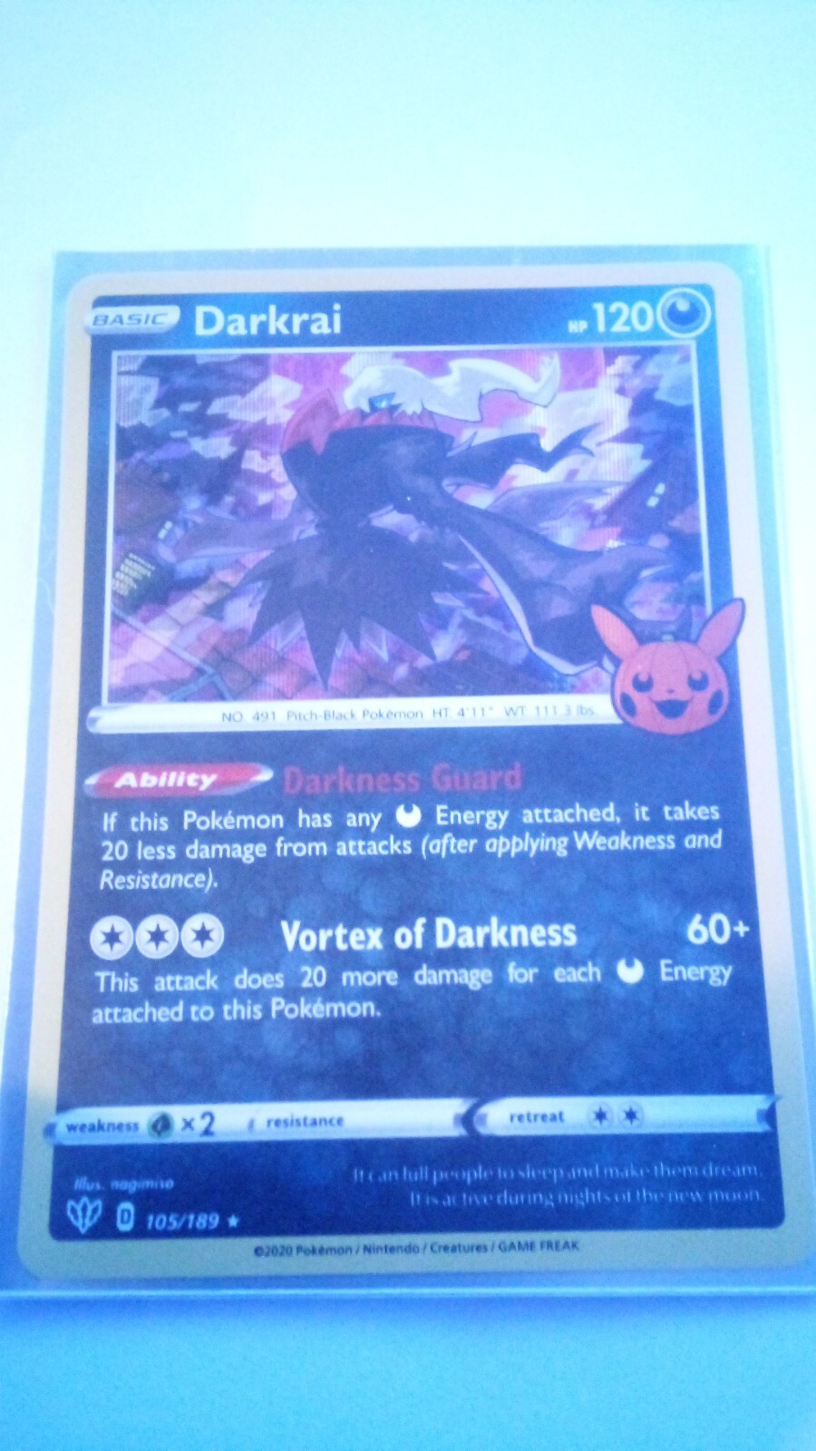 Darkrai 105/189 Trick or Trade 2022 Holo Rare Pokémon TCG eBay