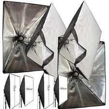 2pk Photo Studio continuous lighting softbox Video Light head 50 70cm 20" 28"