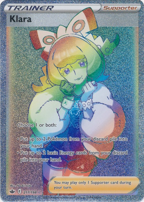 Klara  217/198 Secret Rare Chilling Reign Pokemon TCG