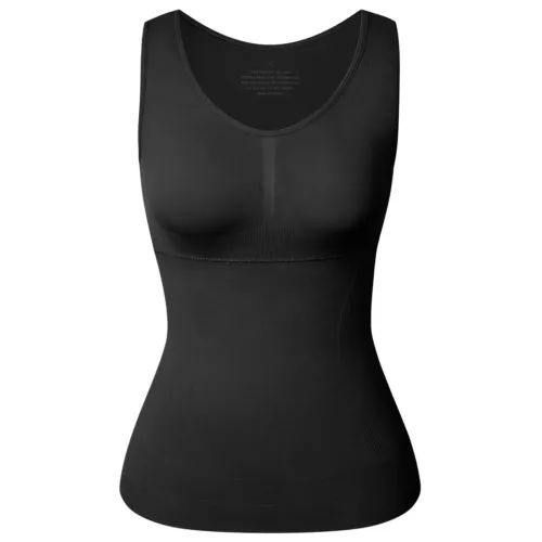 Woimen Tummy Control Slimming Compression Vests Shaping Tank Tops Padded Cami UK - Picture 13 of 21