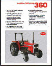 Massey-Ferguson "360" 50hp Tractor Brochure Leaflet