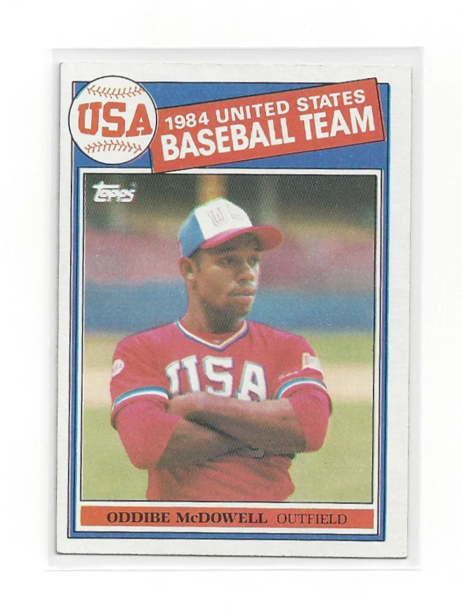 1985 Topps Oddibe McDowell #400 USA Olympic RC Rookie Baseball Team USA