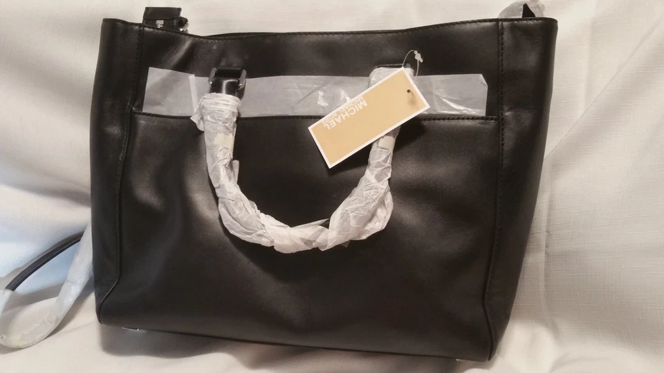 MICHAEL KORS LARGE NATALIA MIRROR SQUARE TILE Studded Hamilton HANDBAG/PURSE - Image 3 of 4