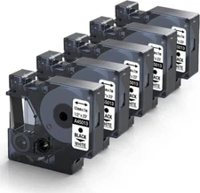 5-Pk/Pack D1 Label Tape 45013 S0720530 for DYMO LabelManager 160 280 420P