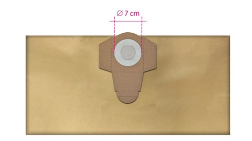 10 sacchetti per aspirapolvere per Parkside Lidl PNTS 1400 1500 A1, B2, B3, 23E, 30/4 - Foto 2 di 3