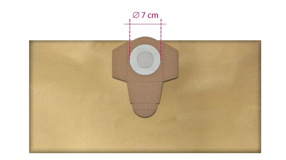 10 sacchetti per aspirapolvere per Parkside Lidl PNTS 1400 1500 A1, B2, B3, 23E, 30/4 - Immagine 2 di 3