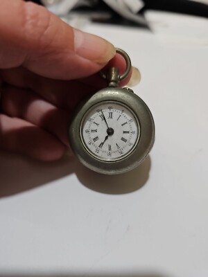 Antique Miniature Pocket Watch Avance Retard Silverus Registered #17850 Has...