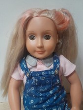 Our Generation Doll 18" Blonde Hair Brown Eyes By Batten Vinyl Body--READ