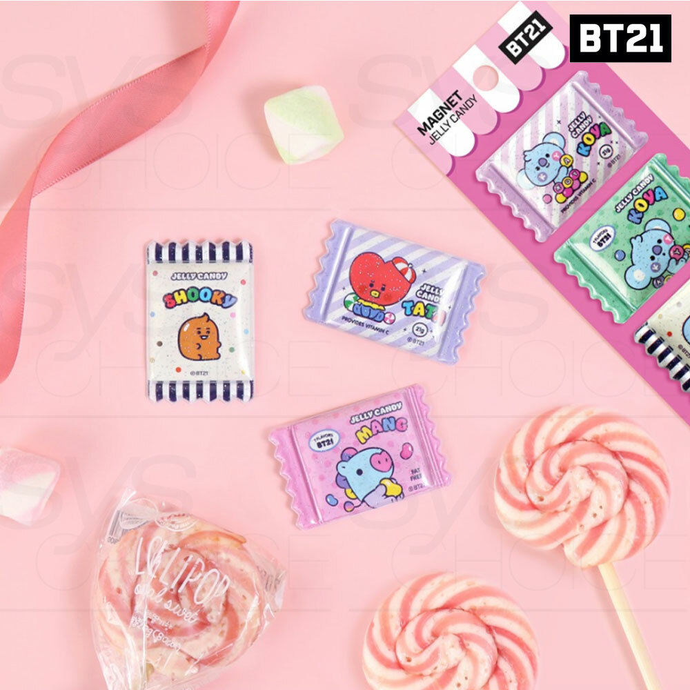 BTS BT21 Official Authentic Goods Magnet Jelly Candy Ver +Tracking