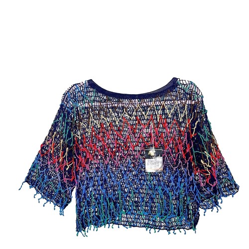 Top rouge à fleurs blanches taille S neuf avec étiquette (D'occasion) à