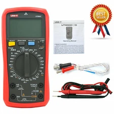 UNI-T UT890C Digital LCD Multimeter AC DC LCD Backlight Automotive Temperatur ✦K