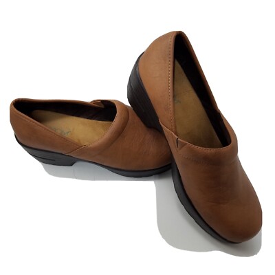 Axxiom Nurse Brown Shoes Marine Clog Slip On