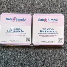 2 Packs (60 pieces) Safe N Simple X-Tra Extra Wide Skin Barrier Arc 2" SNS21130