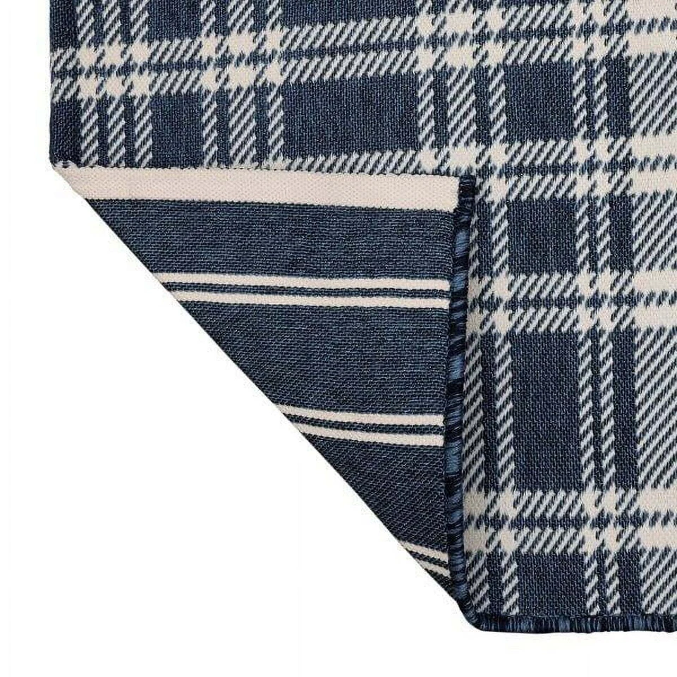 Двусторонний ковер в клетку и полоски Better Homes & Gardens для помещений/улицы 2 фута x 3 фута - Изображение 3 из 4