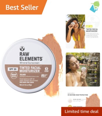 Ultra-Moisturizing Tinted Face Cream with SPF 30 - Reef-Friendly & Non-Toxic