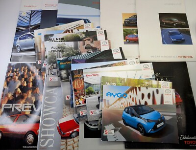 Toyota Auto Verkaufsprospekte & Hefte: Previa Aygo Proace Auris 1988 Sortiment