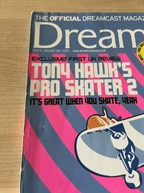 Official Sega Dreamcast Magazine Issue #15 January 2001 UK DC Mag Good Condition