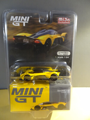 MINI GT #744 - SUNBURST YELLOW - ASTON MARTIN VALYRIE - MIJO USA EXCLUSIVE