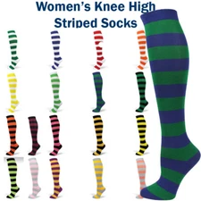 Spotlight Hosiery Brand Elite Quality Womens Stripe Wilma Wenda Waldo Knee Socks
