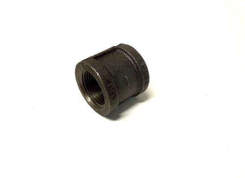 1" 150 Female NPT Coupling Black Malleable Iron Pipe Fitting MI050641BMI