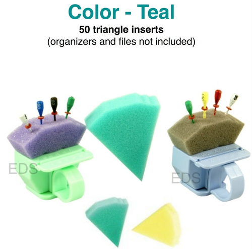 Triangle Refiller Endo Triangle Sponge Foam Refill Inserts ENDO TEAL 50 pcs | eBay