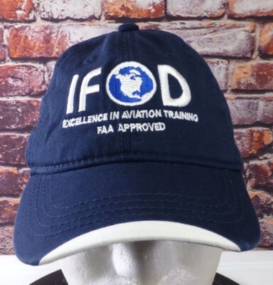 IFOD Navy Blue Baseball Cap FAA Approved Embroidered Ball Cap by Explosion Caps