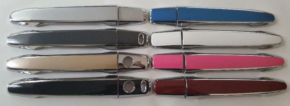 Superposiciones de manija de puerta negra o cromada Mitsubishi Outlander 2008-2019 TÚ ELIGES CLR Foto 2 de 4