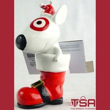 Resin Bullseye in Santa Boot Christmas Tree Ornament Wondershop Decor Holiday