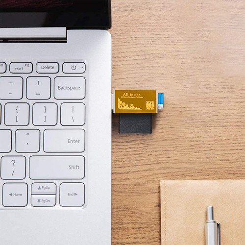 Acuvar Ultra High Speed Memory Card Reader & Writer for SD, SDHC, SDXC, MicroSD, - Picture 4 of 9