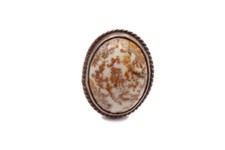 Vintage Sterling Silver 925 Agate Ring Size 6