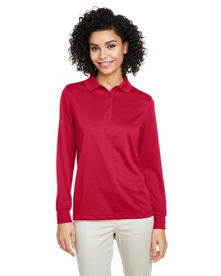 Harriton M348LW Women Advantage Snag Protection Plus IL Long Sleeve Polo