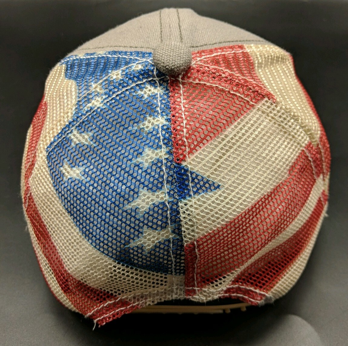 ALPHA OUTPOST gray adjustable cap / hat - America… - image 4