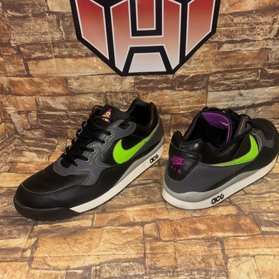 Men's  Nike Acg Wildwood Black Electric Green AO3116-002 Size 11.5 OG Classic