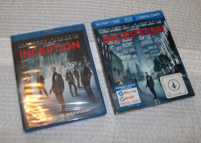 Brand New Sealed Inception Blu-Ray & DVD & Digital with Lenticular Slipcover NIP